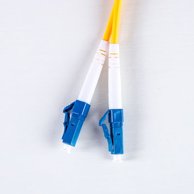 Da fibra ótica plástica frente e verso do cabo de remendo de ROHS LC LC cabo pendente