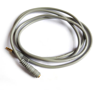 Homem estereofônico de cobre desencapado do cabo do OD 4.5mm No.1 RCA à conexão fêmea
