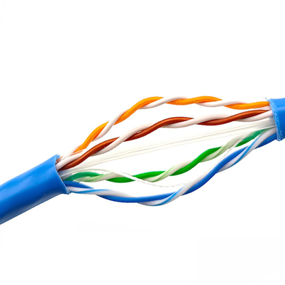 Revestimento de PVC do cabo da rede de Gigabit Ethernet Cat6 LAN Cable 23AWG UTP