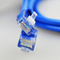 4 revestimento de PVC azul do cabo Cat5e UTP do remendo dos ethernet do twisted pair CCS 10m